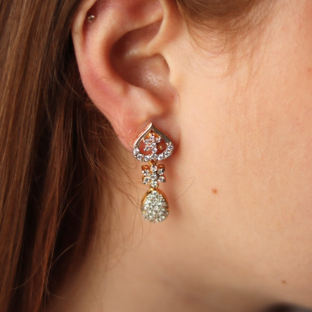 Zircon Dangling Earrings