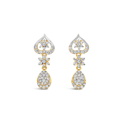 Zircon Dangling Earrings